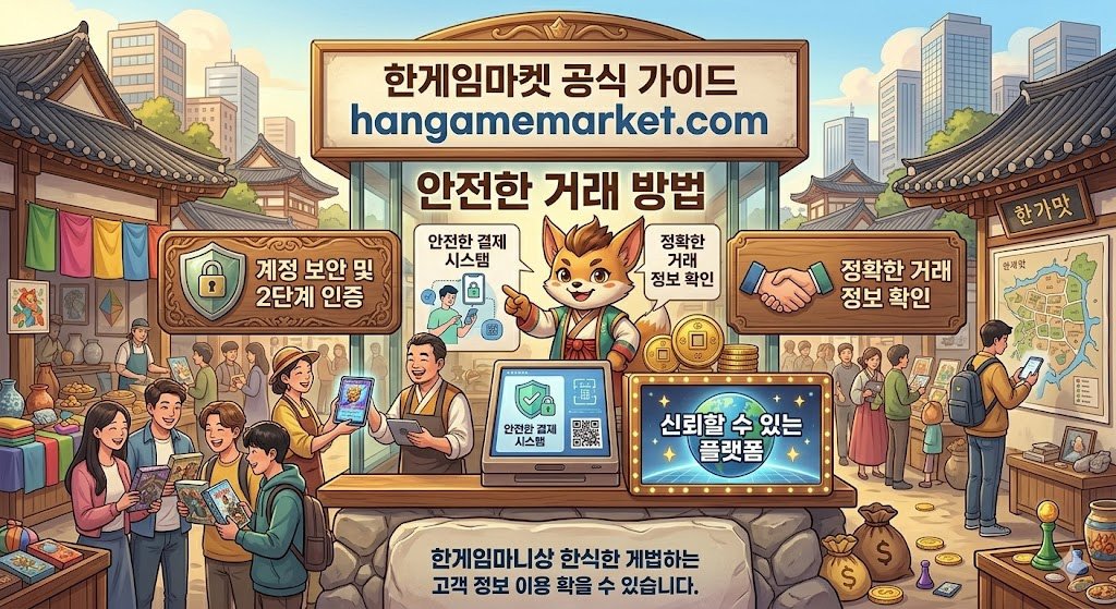 한게임머니상 한게임마켓 안전거래 방법